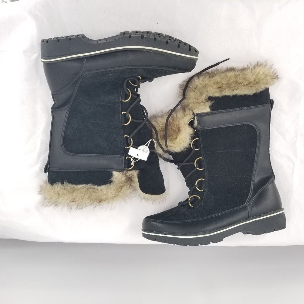 Target Warm Winter Leather Boots Women Size 10